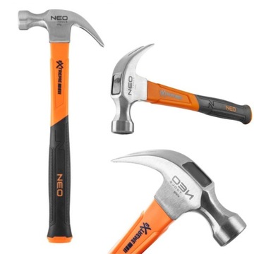 NEO MŁOTEK STOLARSKI 450g trzonek włókna szklanego FIBERGLASS 53HRC 25-132