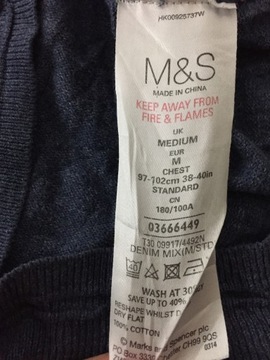 M&S sweter z łatami M *PW516*