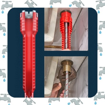 ТОРЦЕВОЙ КЛЮЧ ДЛЯ УСТАНОВКИ Смесителей для раковины, ВЫРАВНИВАНИЯ Смесителей 8-В-1