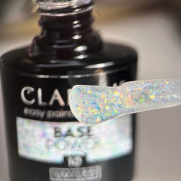 Claresa Гибридная база для ногтей POWER 10 база с блестками для наращивания ногтей