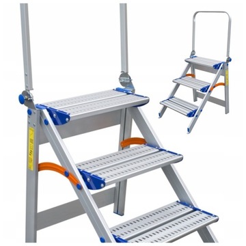 DRABINA DRABINY ALU STOŁEK ROZKŁADANY TP 8124P
