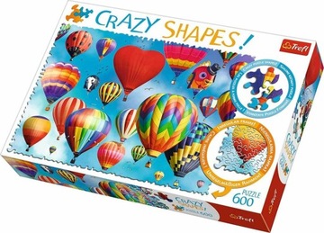 TREFL PUZZLE 600 CRAZY SHAPES KOLOROWE BALONY