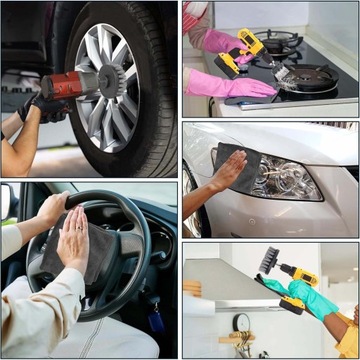 НАБОР ЩЕТКОВ ДЛЯ ДРЕЛИ, ЩЕТКИ ДЛЯ ЧИСТКИ АВТОМОБИЛЬНЫХ ДИСКОВ, КУХНЯ