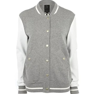 Rihanna for River Island Varsity Jacket Wełna Skóra 42 / XL