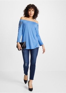 КАРМЕН БЛУЗКА С КРУЖЕВОМ 36/38