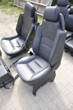 Черный кожаный диван Land Rover Discovery 2 II 99-04