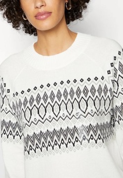 Sweter świąteczny damski GAP biały S
