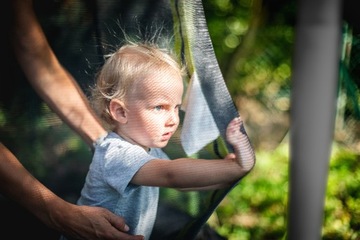 TRAMPOLINA OGRODOWA Z SIATKA WEWNĘTRZNA DO OGRODU DLA DZIECI 10 FT 312CM