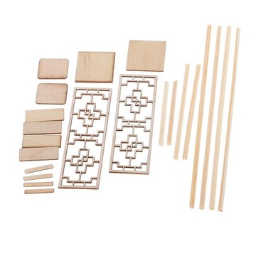 Drewniane Drzwi Meble DIY Edukacyjne Lalki