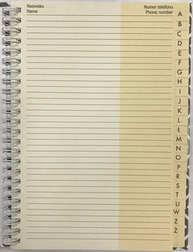Skorowidz Interdruk A5 na spirali 96 kartek mix
