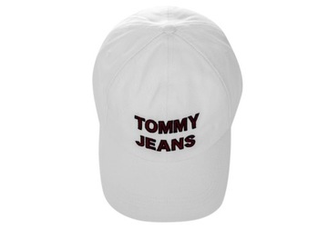 TOMMY HILFIGER CZAPKA Z DASZKIEM GRAPHIC CAP WHITE