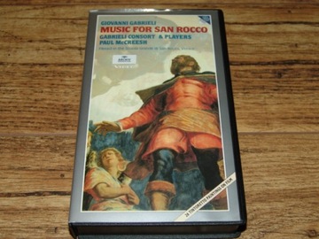 Video Kaseta VHS - MUSIC FOR SAN ROCCO, G. Gabrieli - P. McCreesh, Archiv !