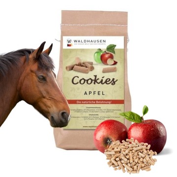 Przysmak dla koni WALDHAUSEN Cookies apple 1kg
