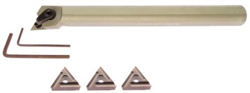 ПОВОРОТНЫЙ НОЖ РАСТОЧНАЯ ОПРАВКА S20R MTJNR 16 + 3 ПЛАСТИНЫ TNMG TNMM 1604 FI 20 L 200 мм