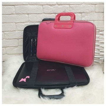 Сумка для ноутбука Розовый Dell Toshiba 15 дюймов кожаный портфель с ручкой