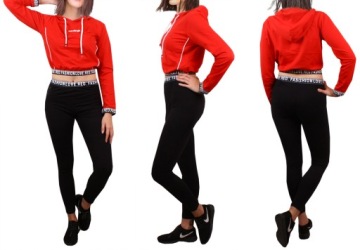 Комплект для фитнеса, спортивный костюм, СВИТШОТ, черный, 310 L/XL