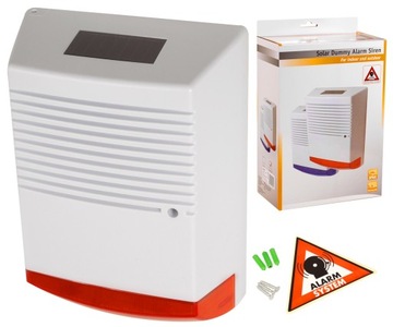 SOLARNA ATRAPA SYRENY ALARMU ZEWNĘTRZNEJ LED DIODA DC3300 BEZPRZEWODOWA