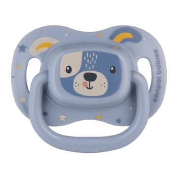 Canpol Smoczek uspokajający silikonowy 0-6m symetryczny CUTE ANIMALS