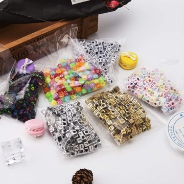 Набор букв для изготовления браслетов 1200 шт.