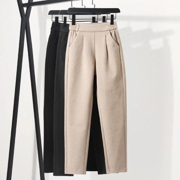 Women Pants Solid Color 2022 Autumn Winter Straigh