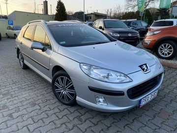 Peugeot 407 SW 1.8 16V 116KM 2004 Peugeot 407 SW Zarejestrowany Klimatronic Benzyna