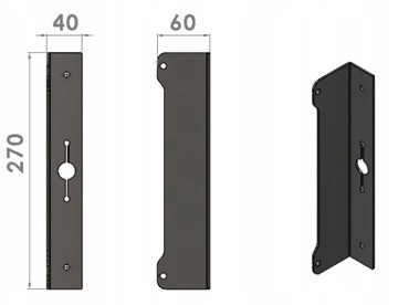 КОРПУС ЭЛЕКТРИЧЕСКОГО ЗАМКА ДЛЯ ОЦИНКОВАННОЙ КАЛИТКИ