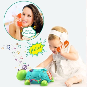 ИНТЕРАКТИВНАЯ ИГРУШКА ПОЛЗУЩИЕ ЧЕРЕПАХИ С МУЗЫКОЙ И СВЕТОДИОДНОЙ СВЕТКОЙ