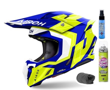 Kask Airoh Twist 3 Dizzy Blue/Yellow Gloss rozm.M +GRATISY!