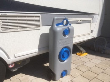 Бак для чистой и грязной воды на колесах 35 л для кемпера