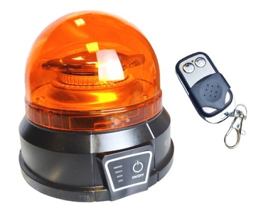 LAMPA LEDOWA OSTRZEGAWCZA KOGUT LED BEZPRZEWODOWA STEROWANIE PILOTEM 12-24V