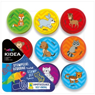 STEMPLE PIECZĄTKI DLA DZIECI zwierzątka KIDEA
