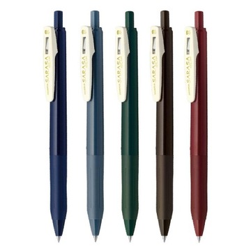 ШАРИКОВАЯ РУЧКА ZEBRA SARASA CLIP ВИНТАЖНАЯ 5 ШТ.