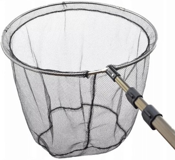 Подсак рыболовный 3,30, телескопический круглый FL 335 см, складная корзина
