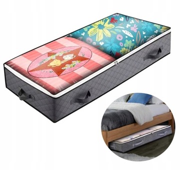 Большой чехол-органайзер для одежды, постельного белья, сумки, одеяла XL, прочный под кровать.