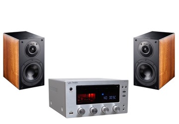 TAGA HTR-1000CD v2 + INDIANA LINE NOTA 240X WALNUT