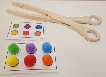 Сортировщик цветов SMALL MOTORS, помпоны THERAPY, карточки сортировки цветов SI.