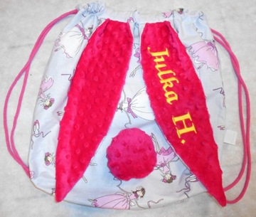 Сумка/рюкзак для обуви НАЗВАНИЕ ВЫШИВКИ Ушки кролика