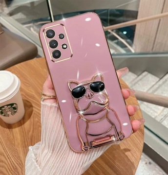 ЧЕХОЛ GLAMOUR DOG 6D ДЛЯ SAMSUNG A13 4G ЗАЩИТНЫЙ ЧЕХОЛ ДЛЯ ПОДСТАВКИ С РУЧКОЙ + СТЕКЛО
