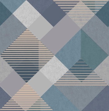 Tapeta nowoczesna do salonu wzory geometryczne