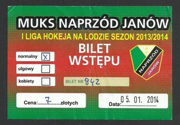 HOKEJ Naprzód Janów - Legia Warszawa 05.01.2014