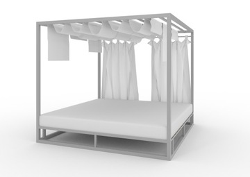 Baldachim Olimp 140x200 żaluzje wzdłuż + 1 Reling
