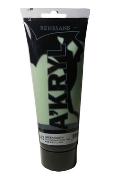 Farby Akrylowe Akryl Renesans 200ml Ziemia Zielona