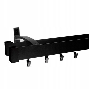 KARNISZ PODWÓJNY 140CM SZYNA SUFITOWA ALUMINIOWA 4 KOLORY DO WYBORU