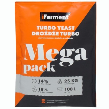 Drożdże gorzelnicze IFERMENT MEGA PACK na 100L