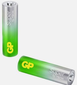2x GP Super Alkaline Bateria Alkaliczna AAA LR3 R3 2-sztuki