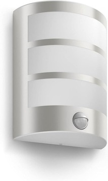Philips myGarden lampa ścienna LED Python, czujnik ruchu metal 6 W