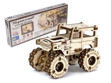 Puzzle 3D Mechaniczny Samochód Monster Truck 5