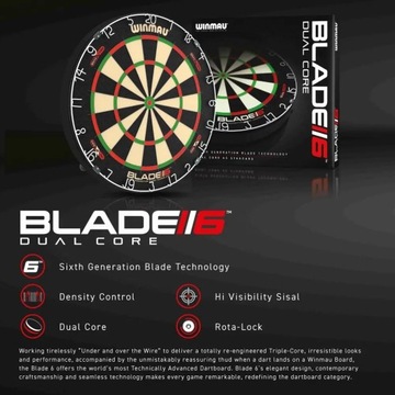 Дартс WINMAU BLADE 6 DUAL CORE из сизаля Дартс доска дартс дартс