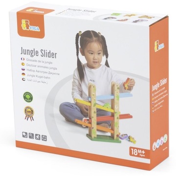 VIGA Деревянная горка «Животные в джунглях»