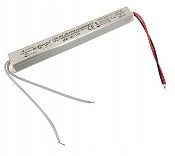 ZASILACZ DO TAŚM LED MEBLOWY SLIM IP20 12V DC 1,5A 18W